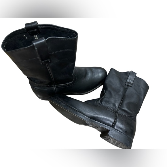 Red Wing Soft Black Leather Pull On Work Boots Pecos Men’s Size 8E USA B9 - Picture 8 of 9